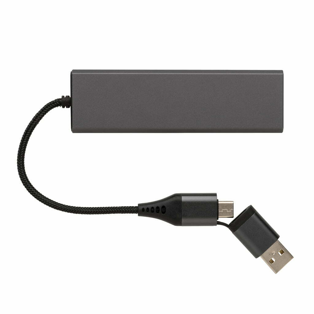 Terra RCS perdirbtas aliuminio USB šakotuvas su 3 USB prievadais - Image 4