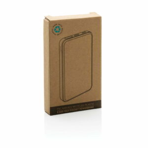 FSC® ir RCS perdirbto plastiko kišeninis įkroviklis 5 000 mAh