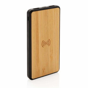 FSC® ir RCS perdirbto plastiko bei bambuko belaidis įkroviklis 8 000 mAh