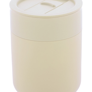Silikonu dengtas keramikinis puodelis, 300 ml.
