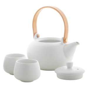 Arbatinuko ir puodelių rinkinys, 600ml; 110ml x2