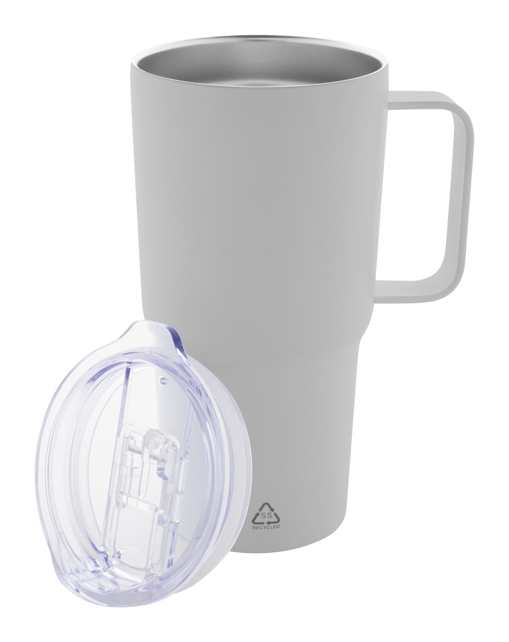 Metalinis termo puodelis su gertuvės dangteliu, 600 ml