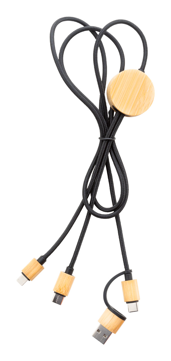 RPET ir bambuko USB įkroviklio kabelis - Image 3