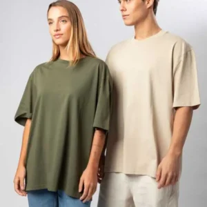 100 % organinės medvilnės marškinėliai oversize