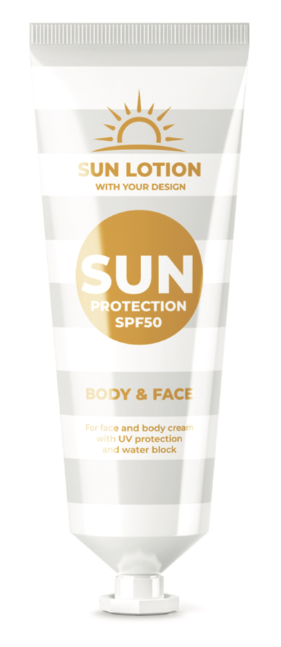 Patikima apsauga nuo saulės: "Sun Protection SPF50" losjonas kūnui ir veidui.