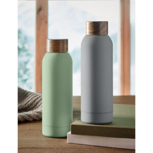 Metalinė gertuvė su mediniu dangteliu, 700 ml