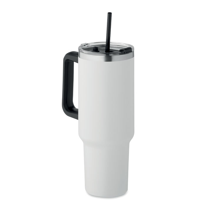 Didelis termo puodelis su šiaudeliu, 1200 ml - Image 7