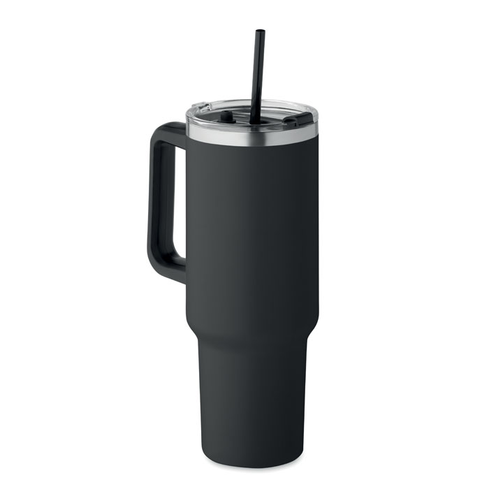 Didelis termo puodelis su šiaudeliu, 1200 ml - Image 9