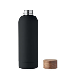 Metalinė gertuvė su mediniu dangteliu, 700 ml