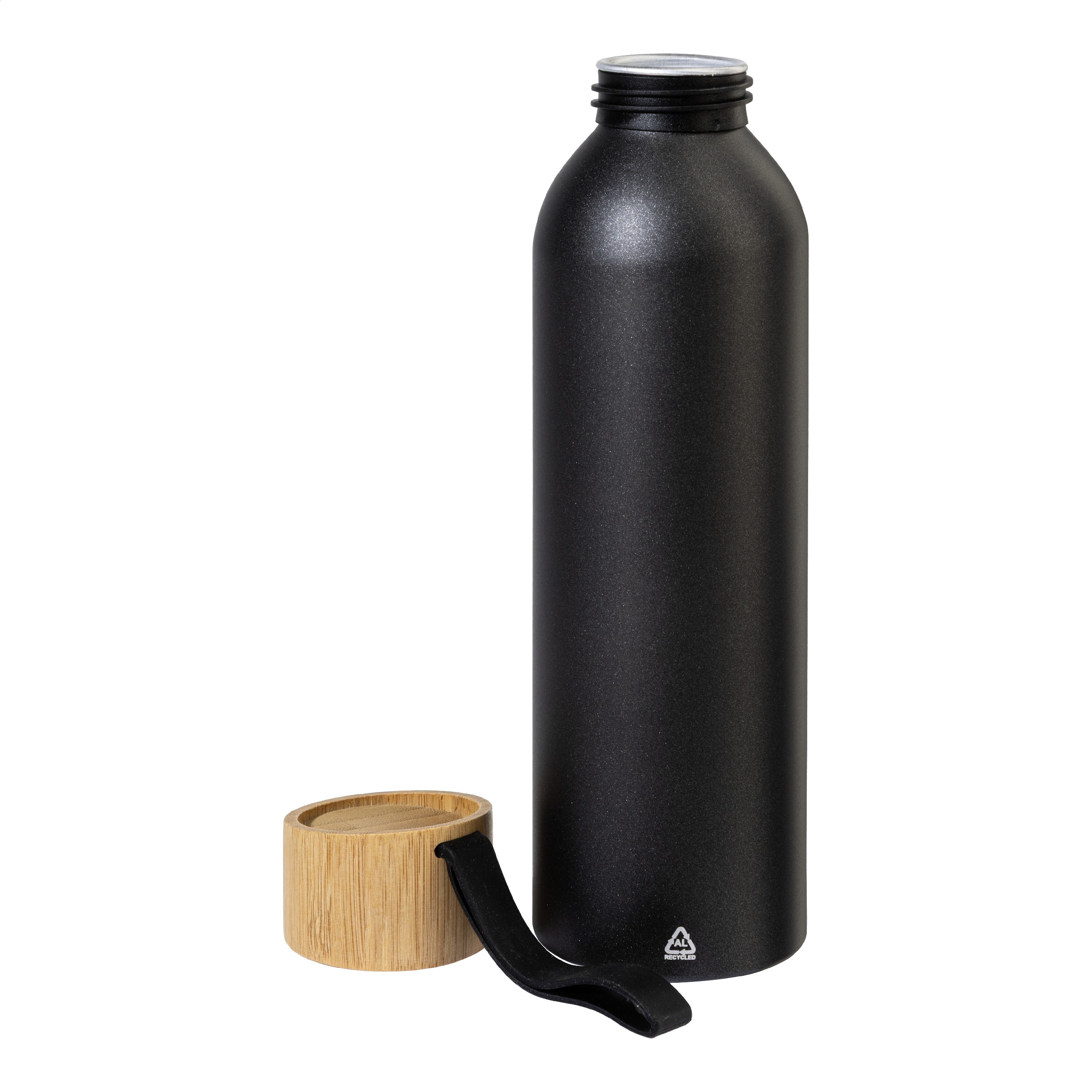 Aliumininė gertuvė su bambukiniu dangteliu, 600 ml - Image 7