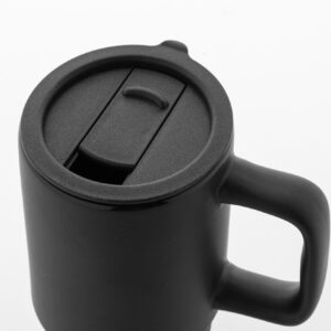 Keraminis puodelis su dangteliu, 420 ml