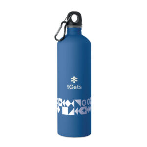 Metalinė gertuvė su karabinu, 750 ml