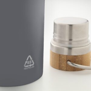 Kompaktiška termo gertuvė su bambukiniu dangteliu, 500 ml