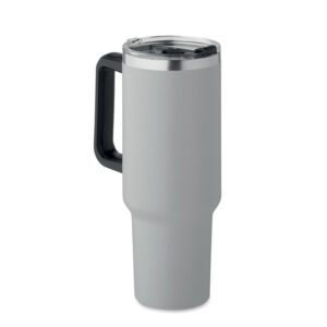 Didelis termo puodelis su šiaudeliu, 1200 ml