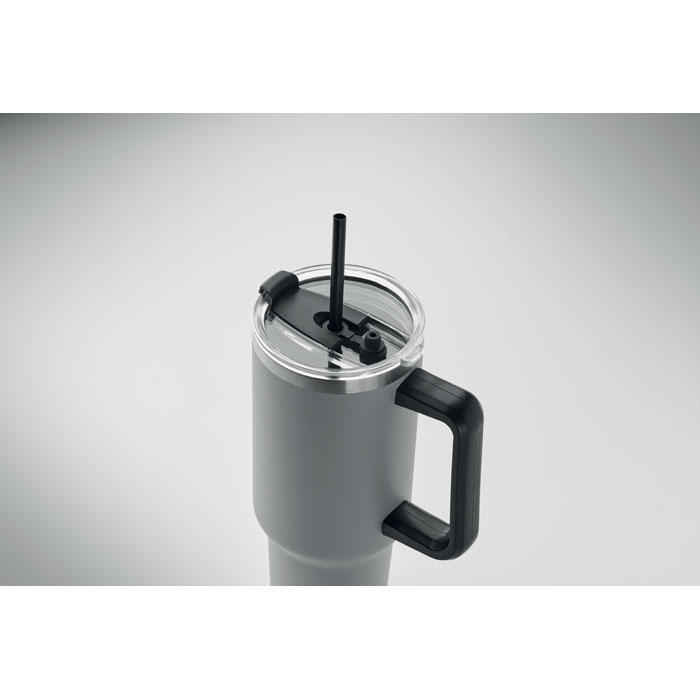 Didelis termo puodelis su šiaudeliu, 1200 ml - Image 6