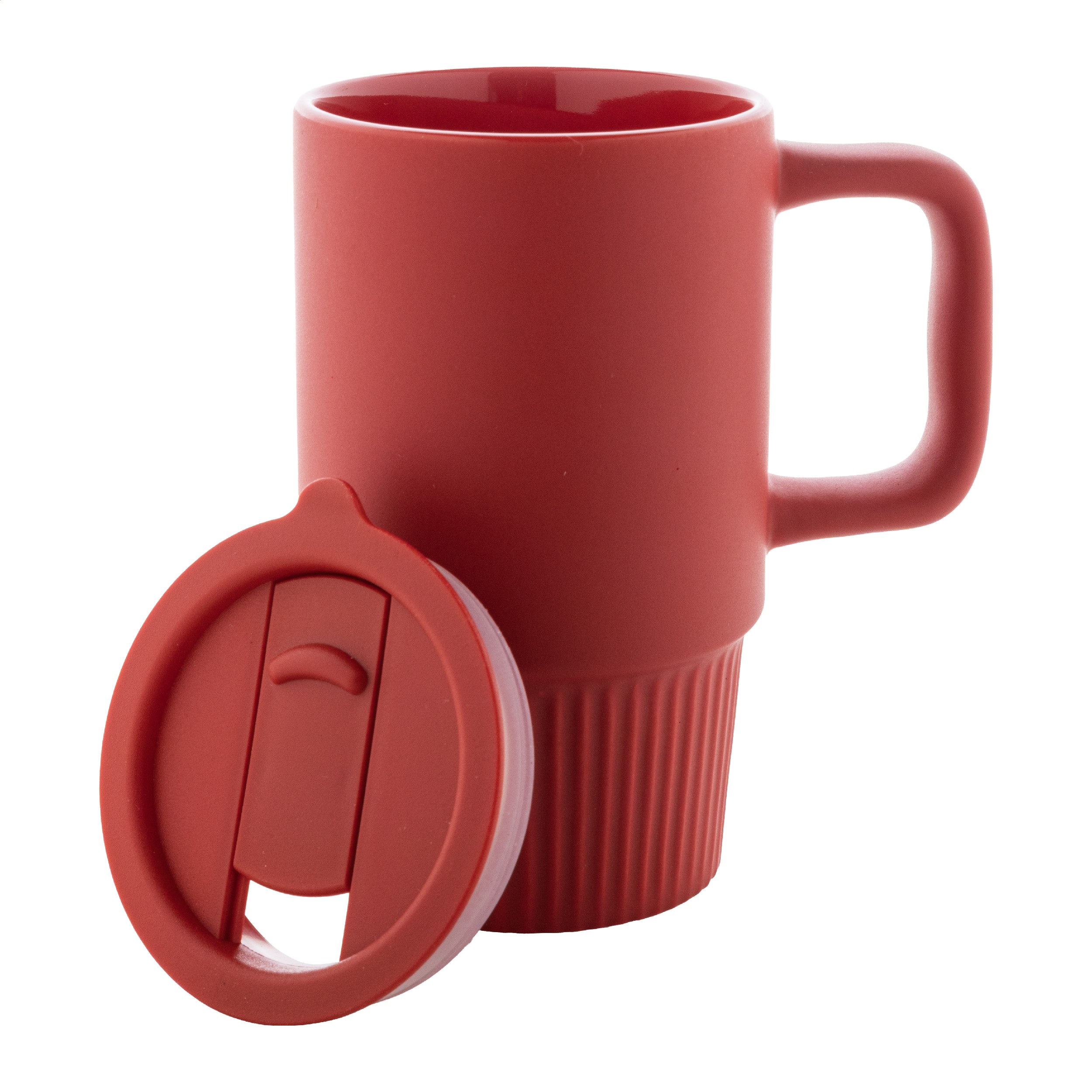 Keraminis puodelis su dangteliu, 420 ml - Image 2