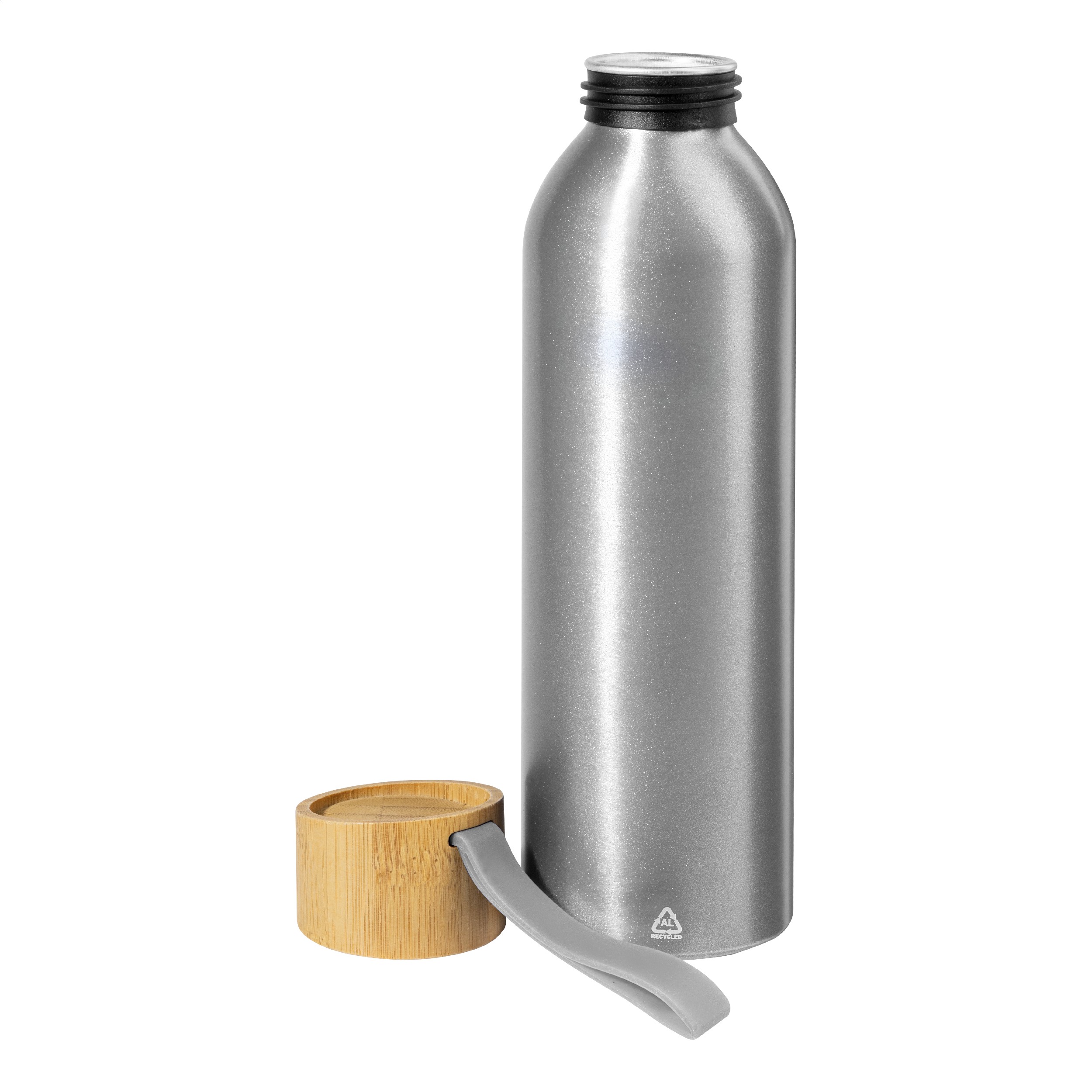 Aliumininė gertuvė su bambukiniu dangteliu, 600 ml - Image 10