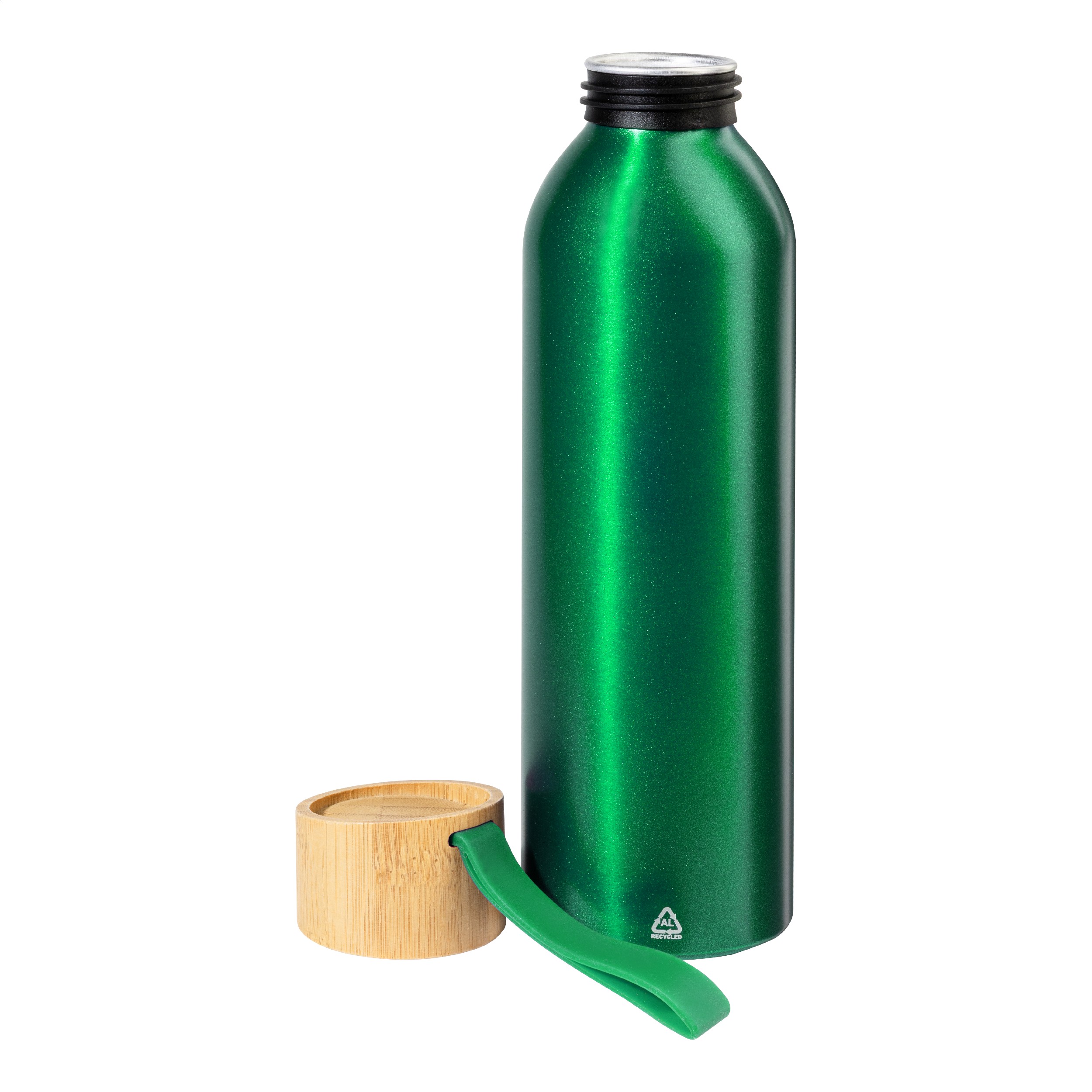Aliumininė gertuvė su bambukiniu dangteliu, 600 ml - Image 13