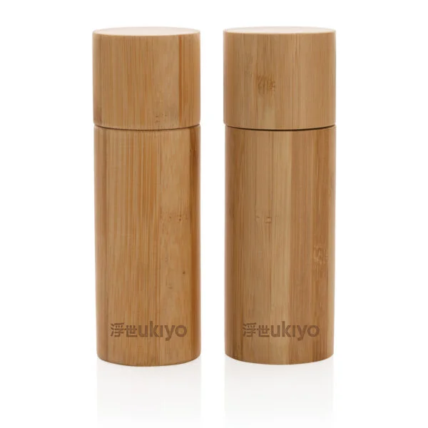 Ukiyo bamboo salt and pepper mill set - Image 3