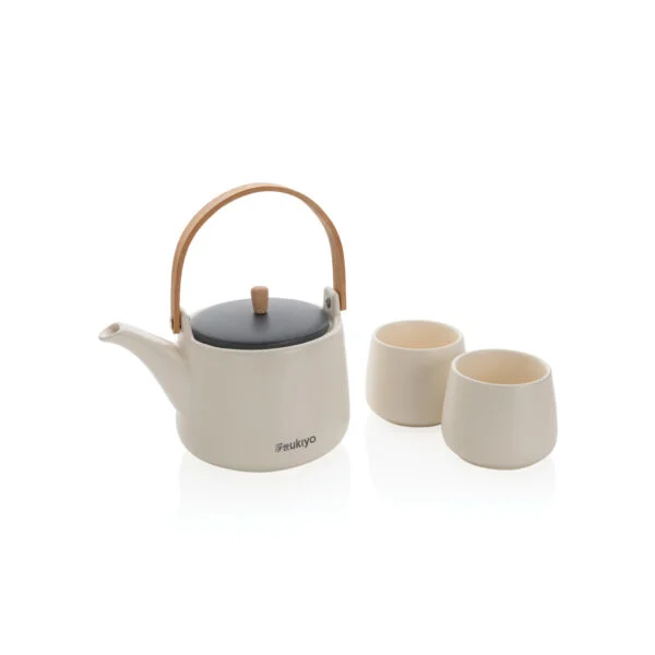 Ukiyo tea pot set with cups - Image 2