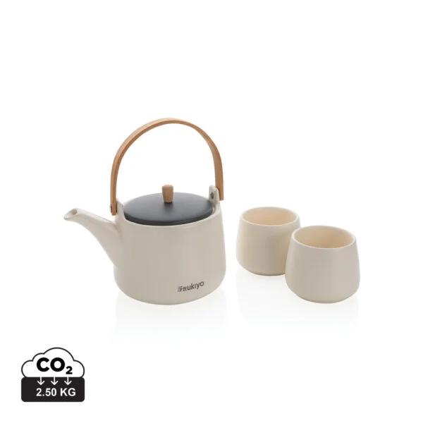 Ukiyo tea pot set with cups