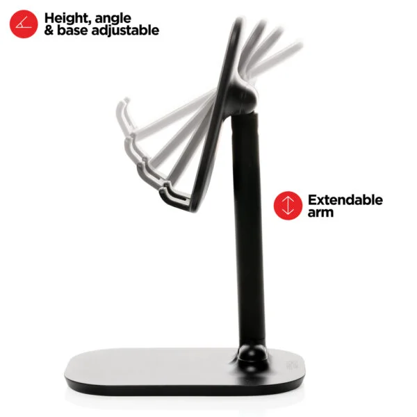 Swiss Peak Adjustable aluminium phone stand - Image 8