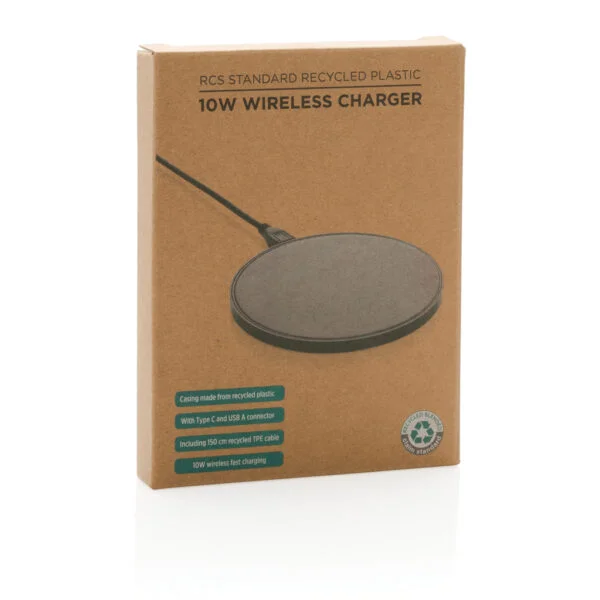 RCS standard recycled plastic 10W wireless charger - Image 11