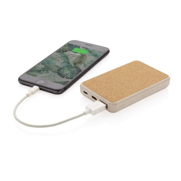 Cork and Wheat 5.000 mAh pocket powerbank - Image 4