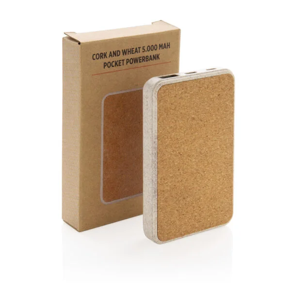 Cork and Wheat 5.000 mAh pocket powerbank - Image 10