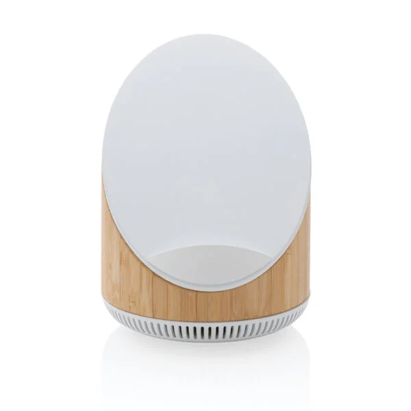 Ovate bamboo 5W speaker with 15W wireless charger - Image 4