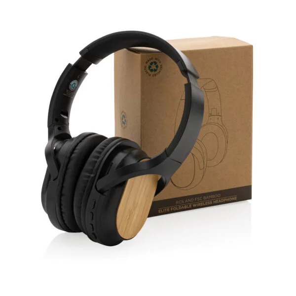 RCS and FSC® bamboo Elite Foldable wireless headphone - Image 9