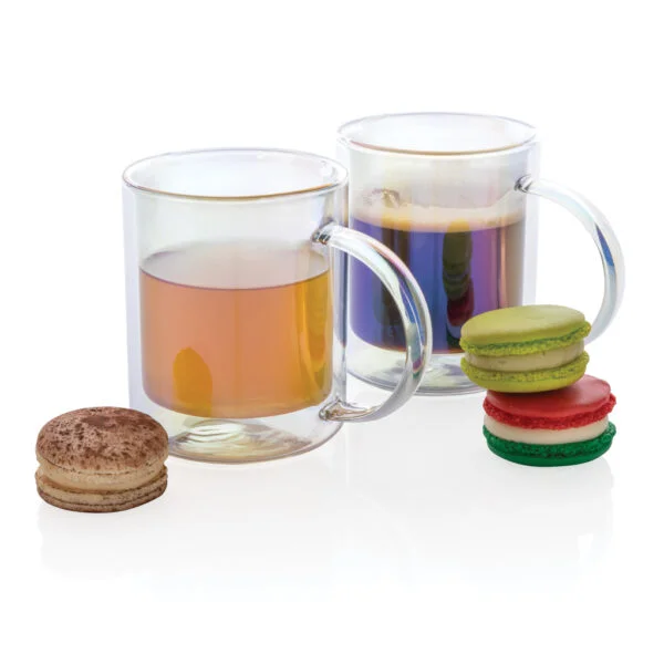 Deluxe double wall electroplated glass mug - Image 3