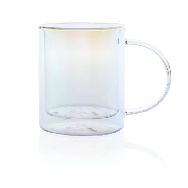 Deluxe double wall electroplated glass mug - Image 4