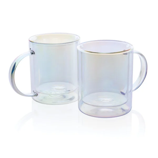 Deluxe double wall electroplated glass mug - Image 7