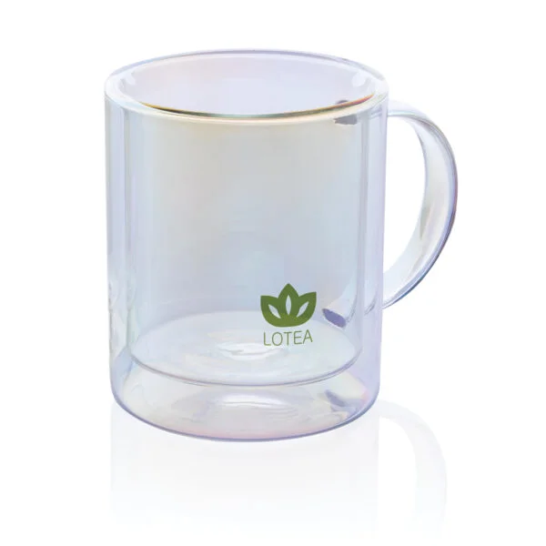 Deluxe double wall electroplated glass mug - Image 9