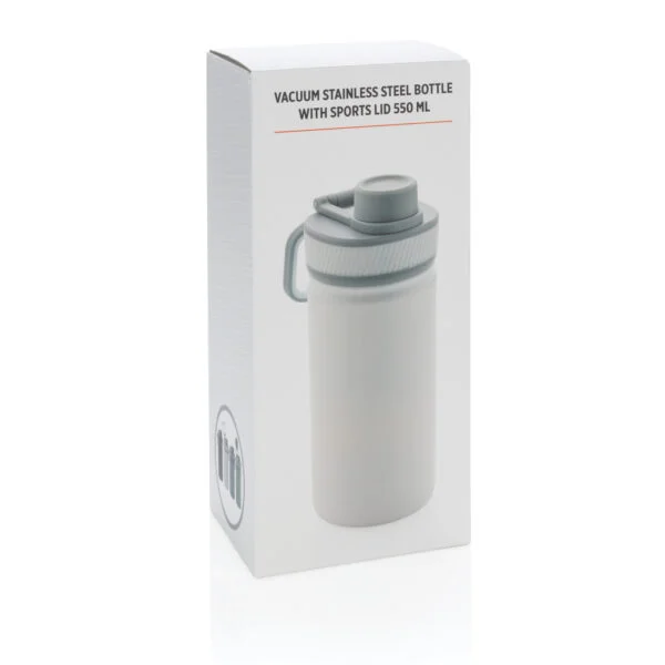 Vacuum stainless steel bottle with sports lid 550ml - Image 13