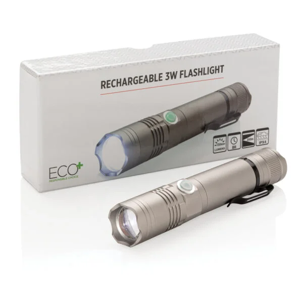 Rechargeable 3W flashlight - Image 6